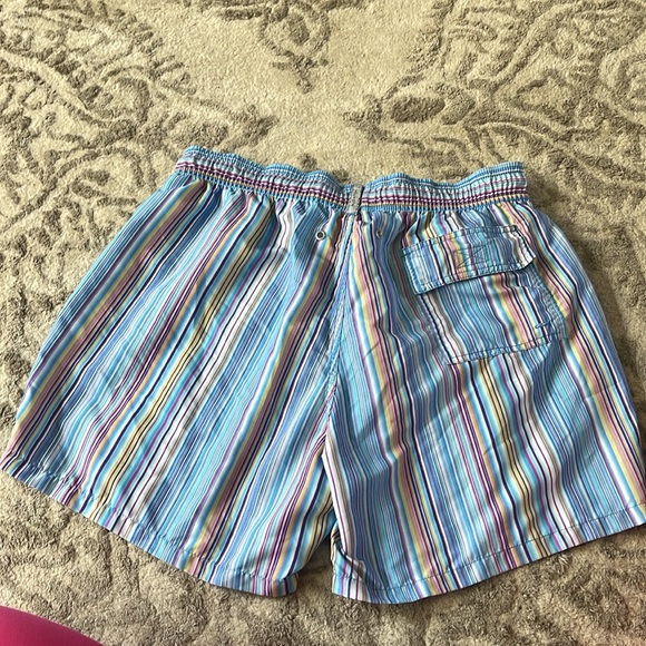 Bugatchi Blue and Yellow Swim Trunks size large - Picture 8 of 9
